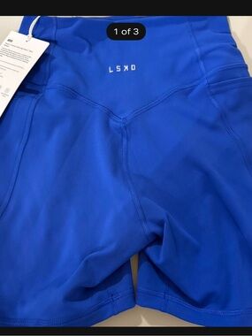 LSKD Women's Athletic Shorts - Royal Blue